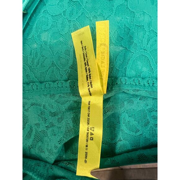 Victorias Secret Teal Lace Mini Dress Size M - Picture 5 of 5